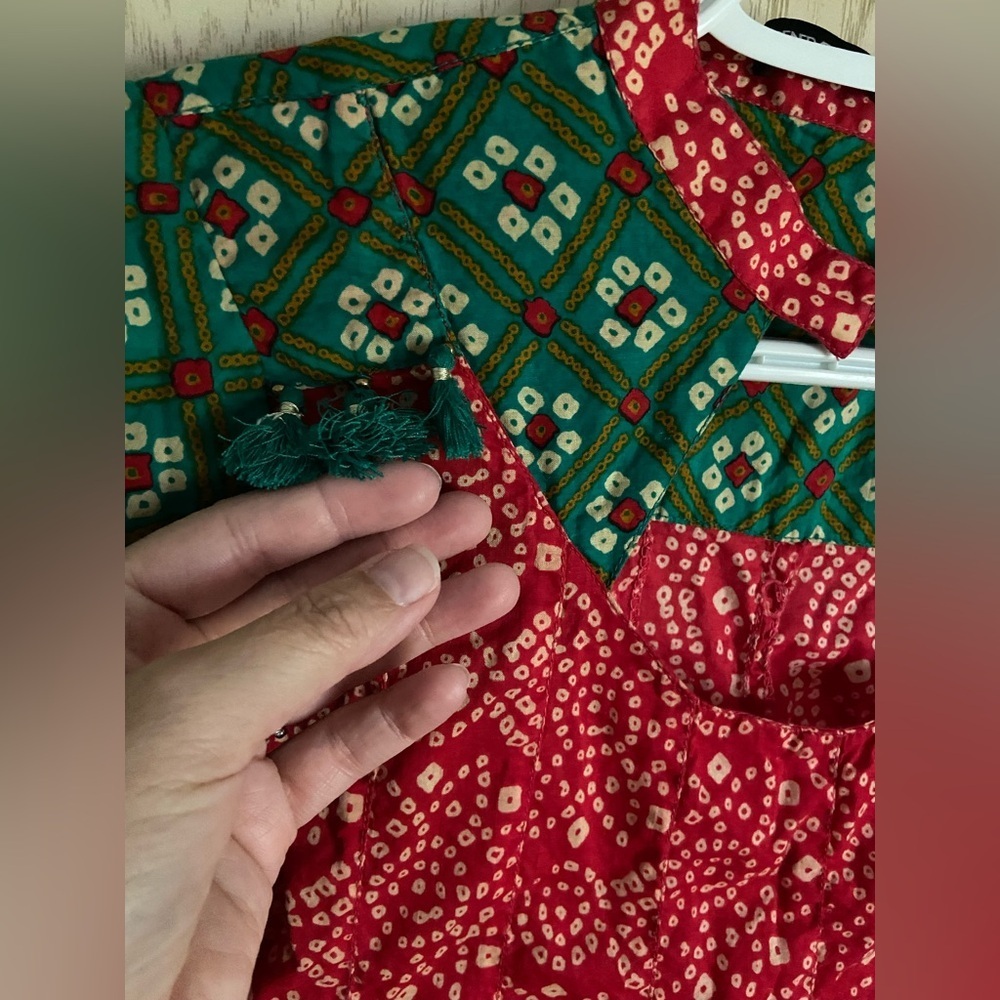 Generation Basic Vibrant Indian Patterned Glare T… - image 4